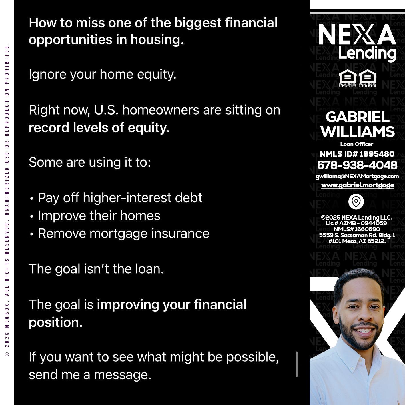 how to miss - Gabriel Williams -Loan Officer