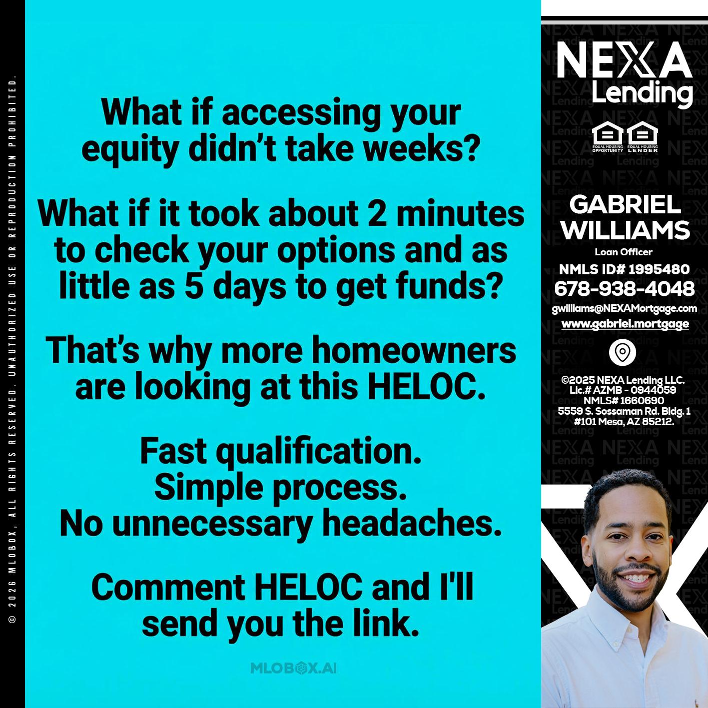 what if - Gabriel Williams -Loan Officer