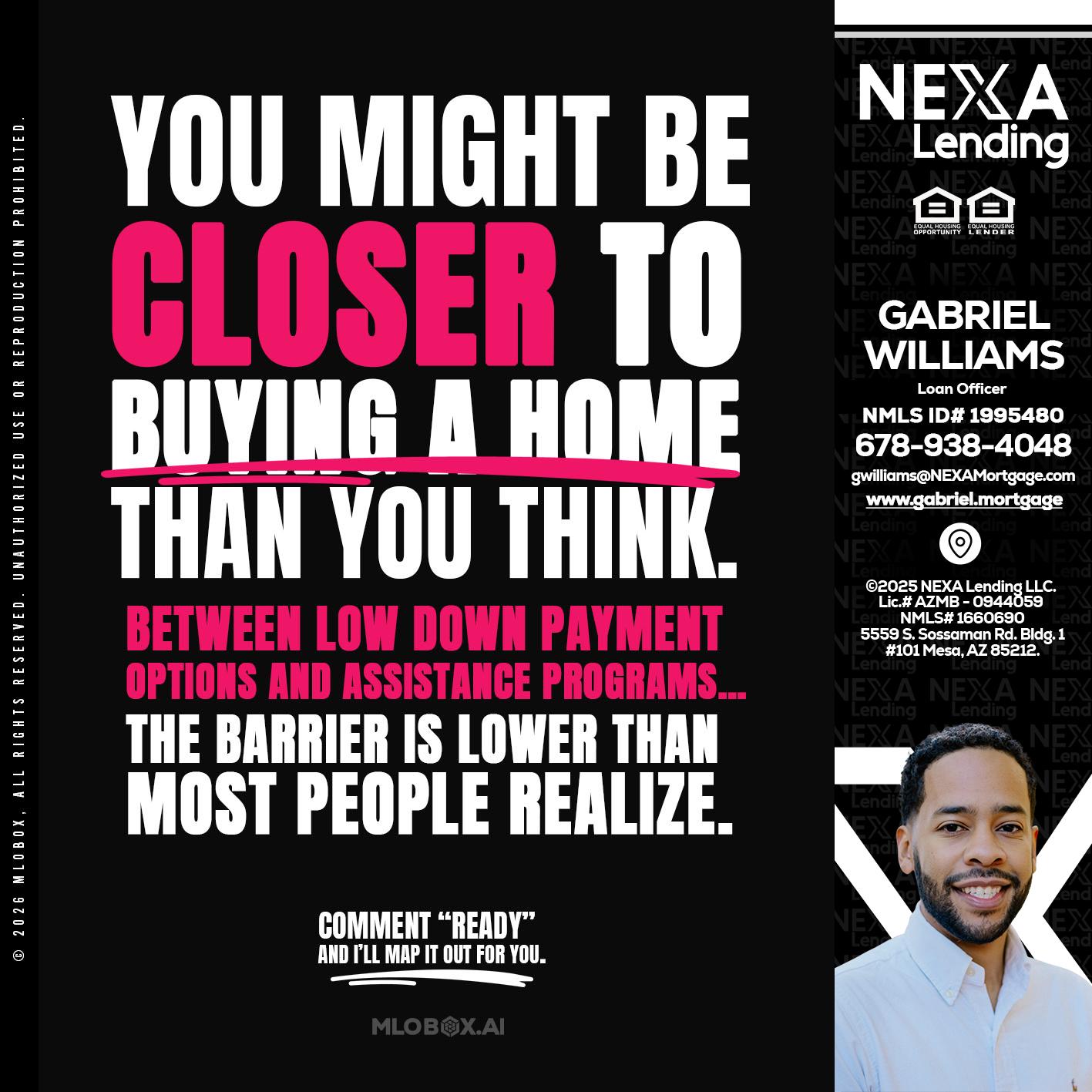 YOU MIGHT BE - Gabriel Williams -Loan Officer