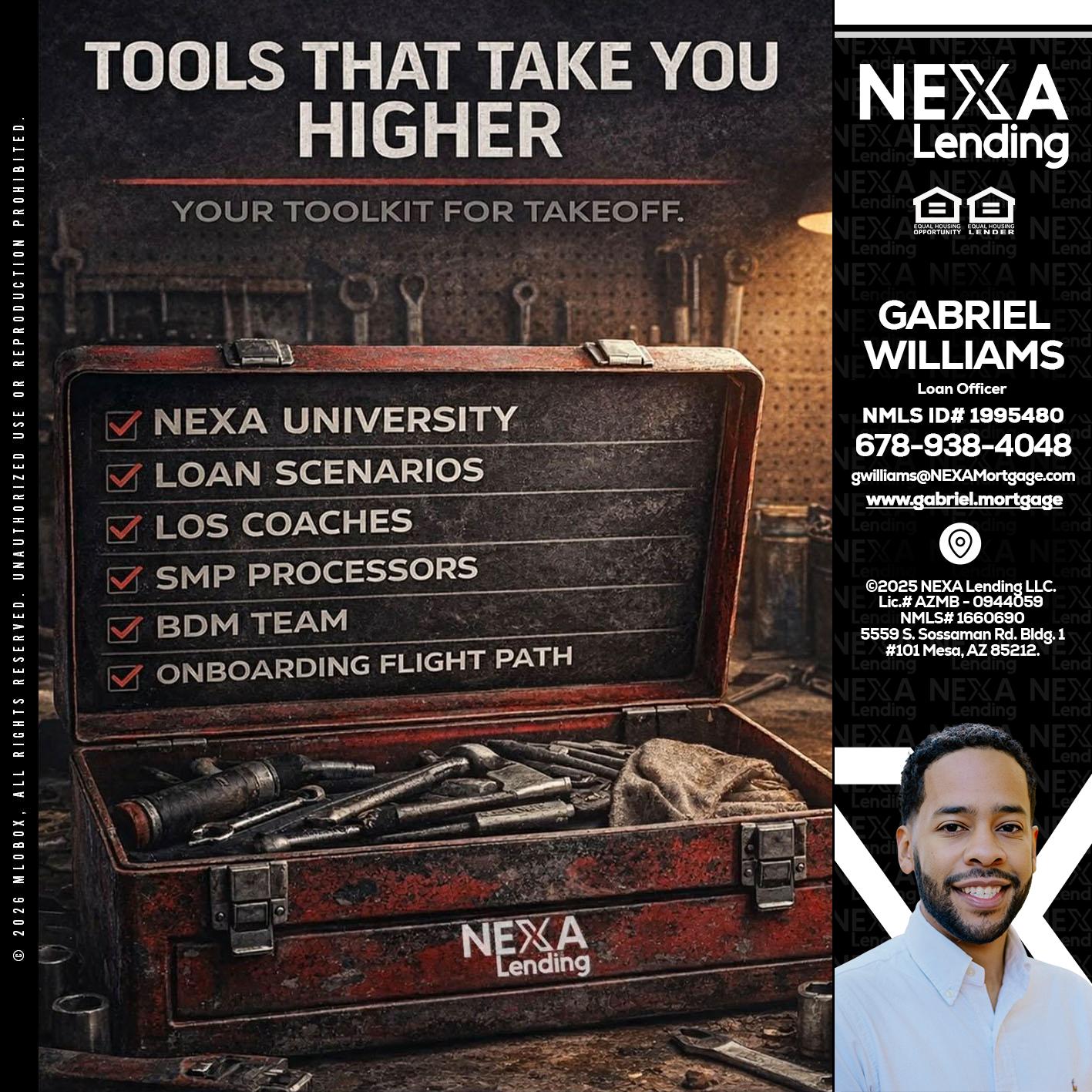 TOOLS THAT - Gabriel Williams -Loan Officer