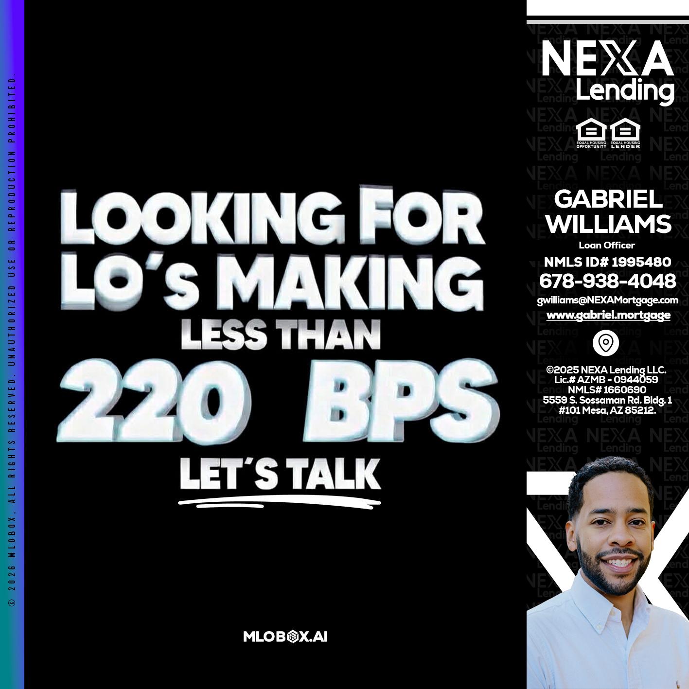LOOKING FOR - Gabriel Williams -Loan Officer