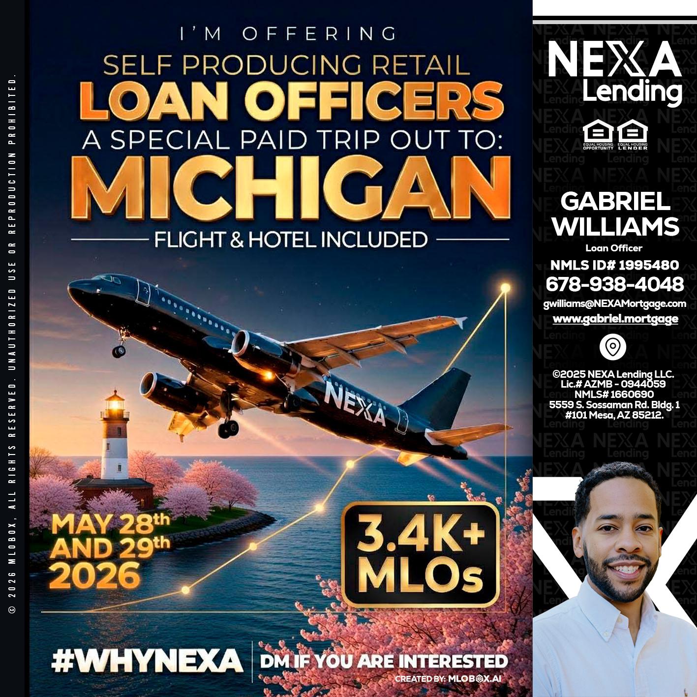 MICHIGAN TRIP - Gabriel Williams -Loan Officer