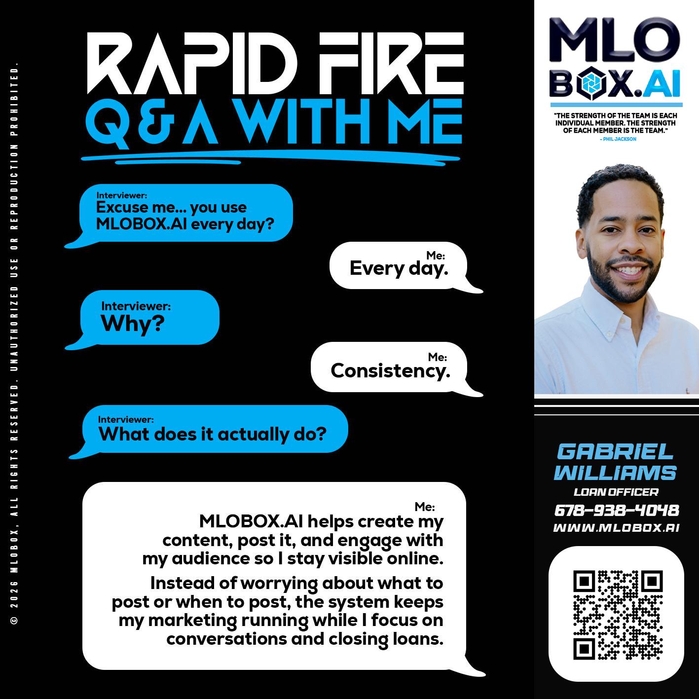RAPID Q&A - Gabriel Williams -Loan Officer