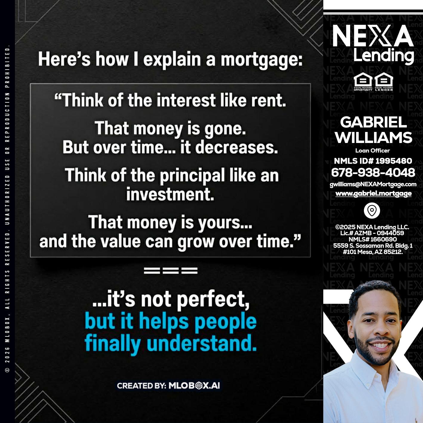 HERES NOW - Gabriel Williams -Loan Officer
