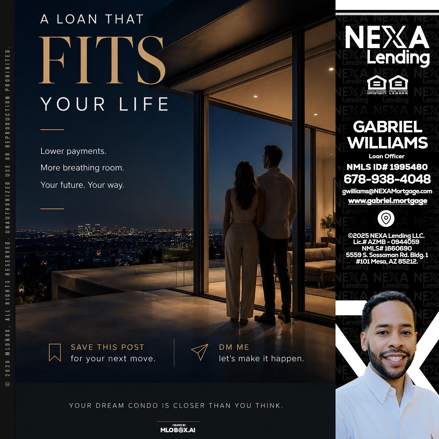 LOANS THAT FIT - Gabriel Williams -Loan Officer